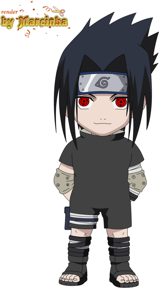 Naruto Pain Clipart Sharingan - Sasuke With Sharingan Chibi (755x1057), Png Download