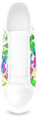 Cute Tropical Watercolor Flowers Women's Canvas Zipper - Surfing (500x500), Png Download