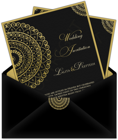 Graphic Download Cards Vector Marriage - Wedding Cards For Muslim Indian (406x471), Png Download