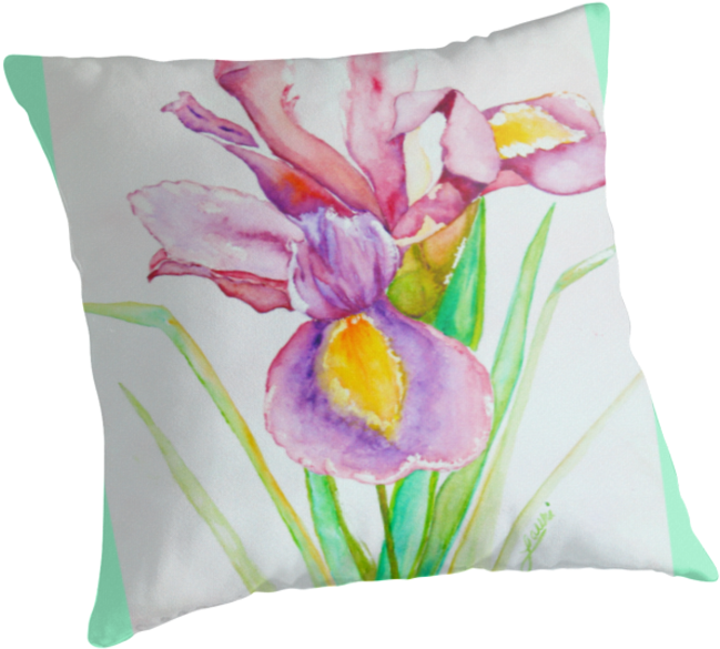 Single Iris By Tinymystic - Cushion (875x875), Png Download