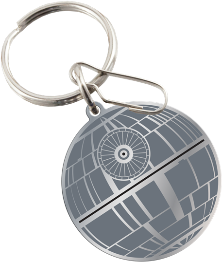 Picture Of Star Wars Death Star Enamel Key Chain - Star Wars Death Star Enamel Key Chain (575x600), Png Download