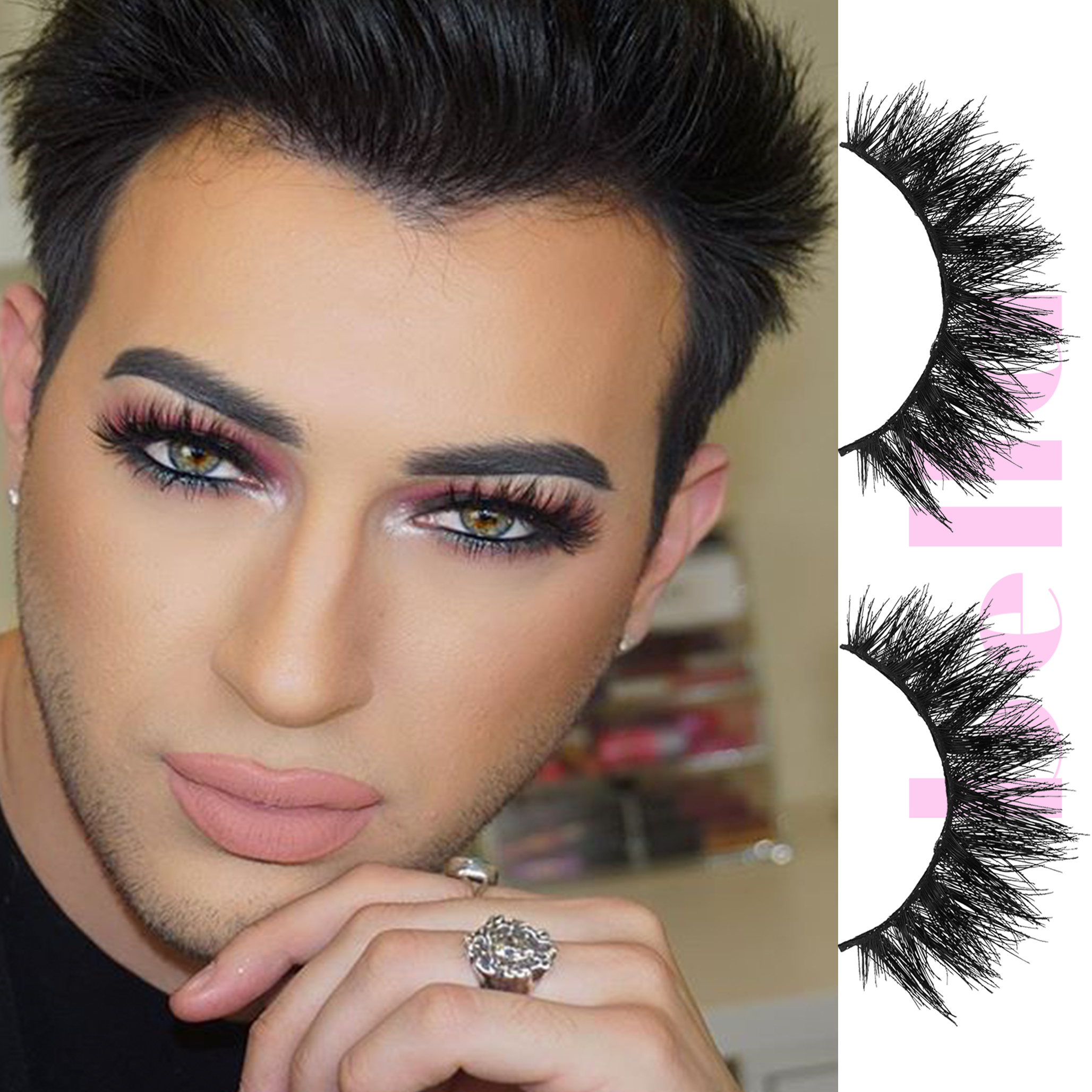 Nubounsom Bella 3d Mink Luxury Lashes Mannymua - Do Girls Wear Makeup (2056x2056), Png Download