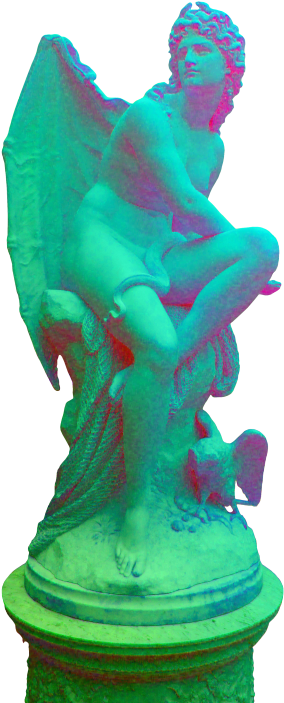 Endwards - Vaporwave Statue Png (489x750), Png Download