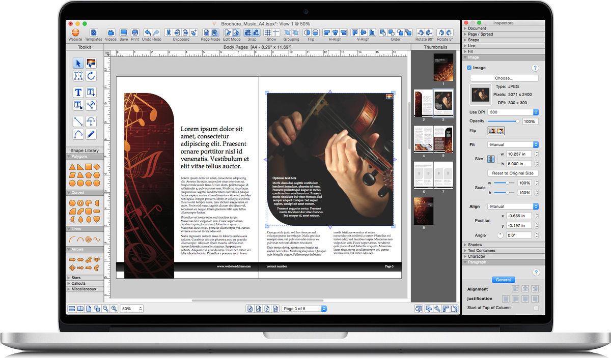 Page Layout Software For Desktop Publishing On Mac - Istudio Publisher (1200x706), Png Download