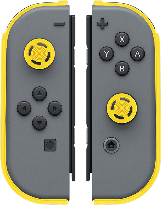 Joy Con Armor Guards 2 Pack Yellow - Nintendo Switch Yellow Joy Con (800x800), Png Download