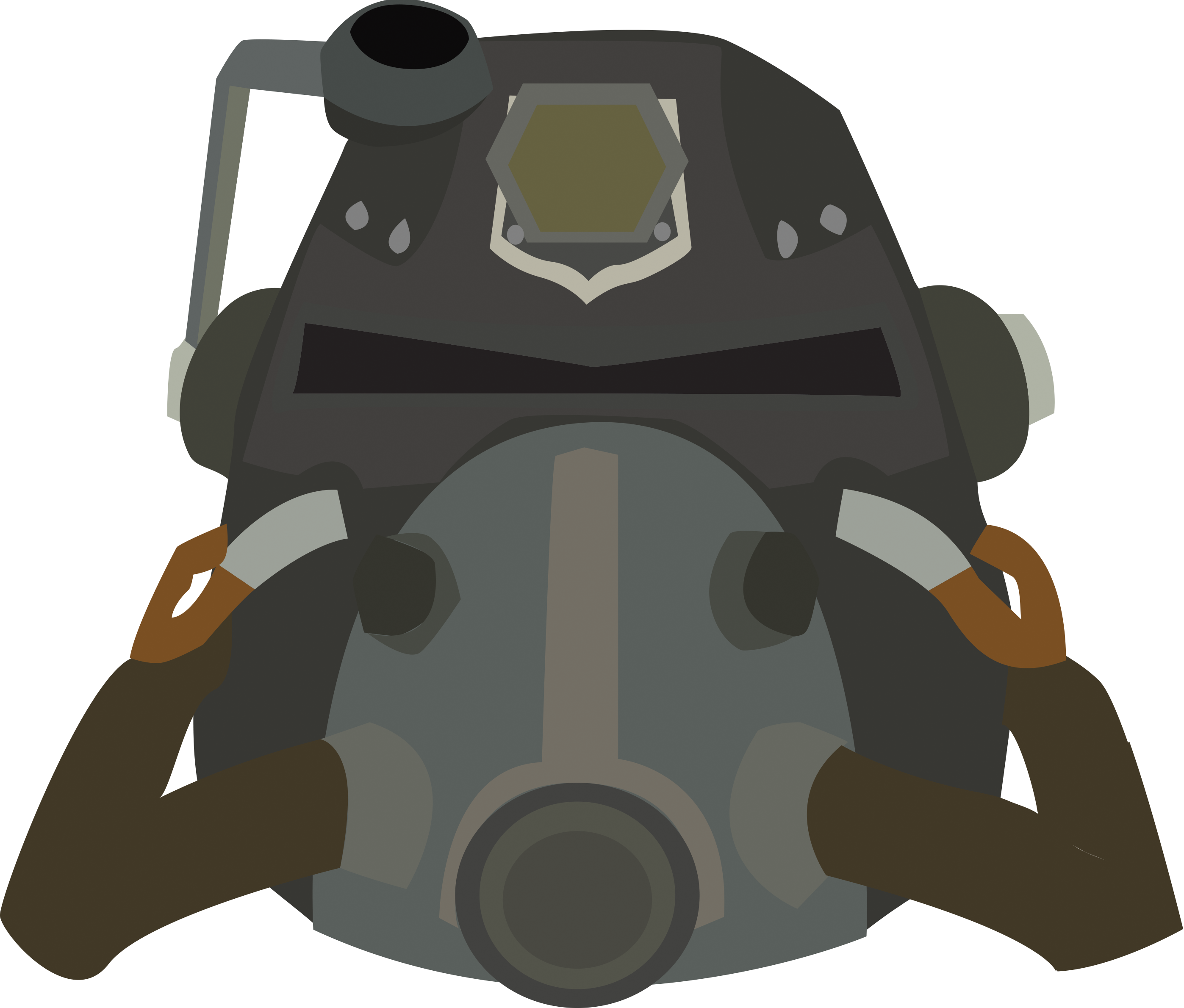 Svg Free Friends Vector Brotherhood - Fallout Helmet Vector (2795x2380), Png Download