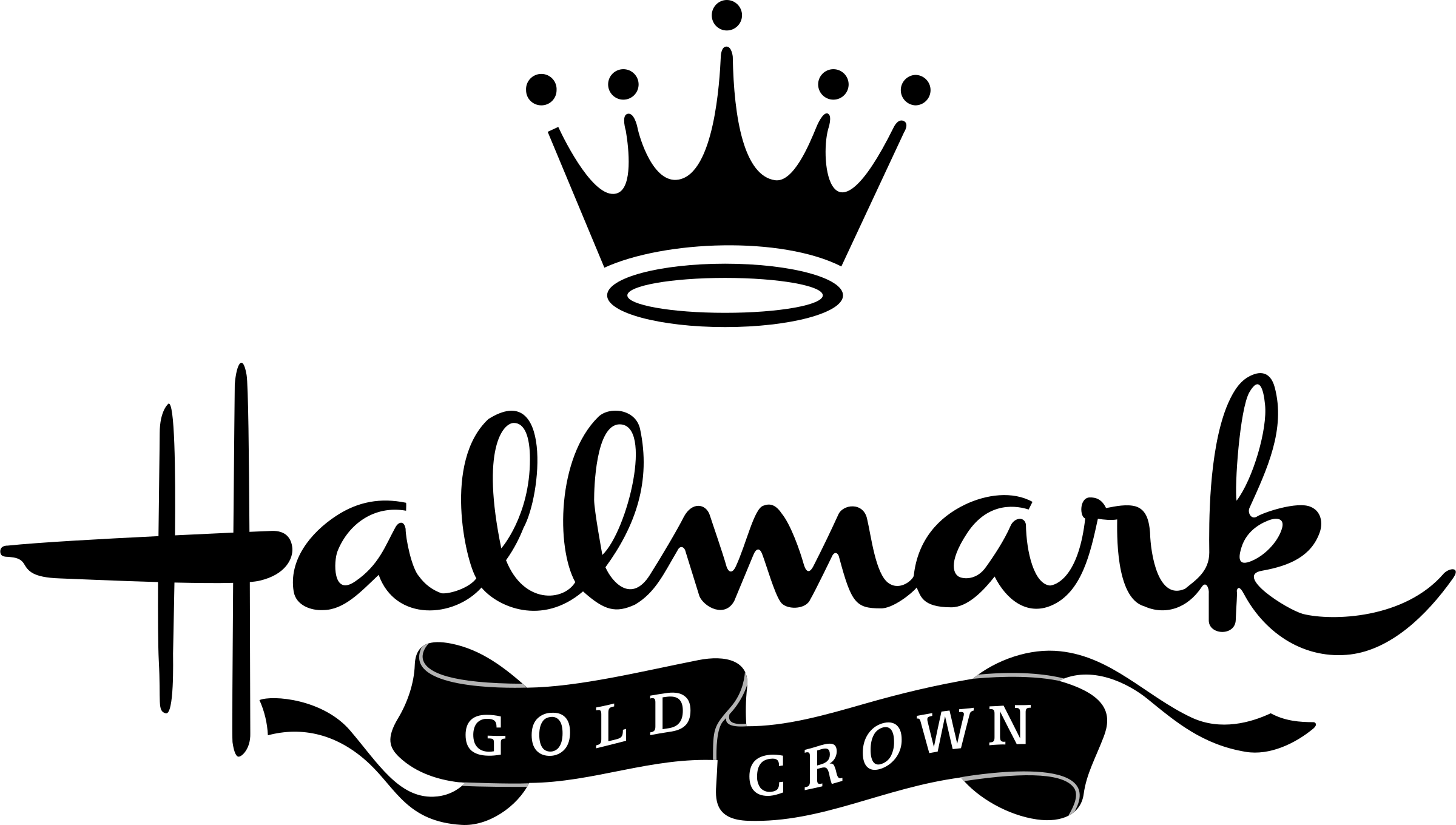 Hallmark Gold Crown Logo Png Transparent - Hallmark Vector Logo (2400x1360), Png Download