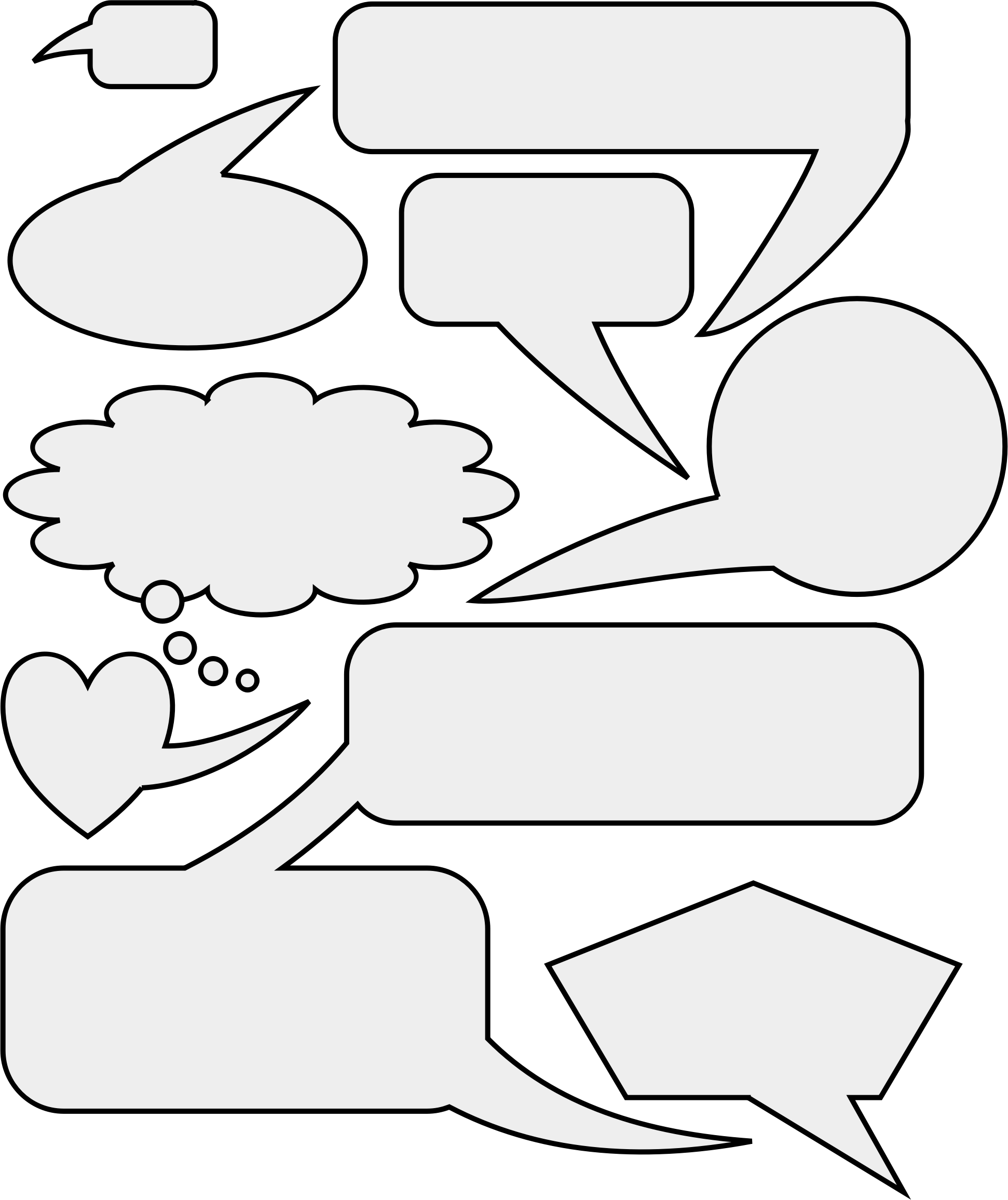 Clip Library Download Speech And Big Image Png - Thought Bubble (1942x2312), Png Download