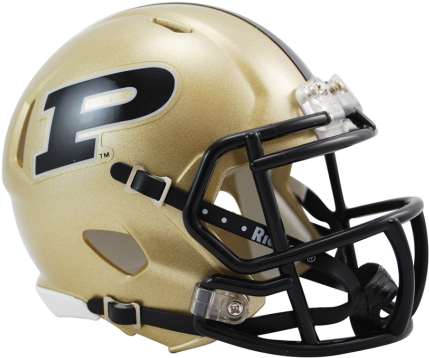 Purdue Boilermakers Speed Mini Helmet (475x429), Png Download