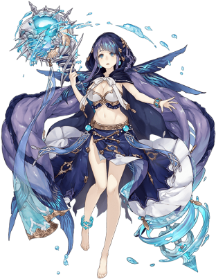Little Mermaid/cleric - Sinoalice Little Mermaid (350x416), Png Download