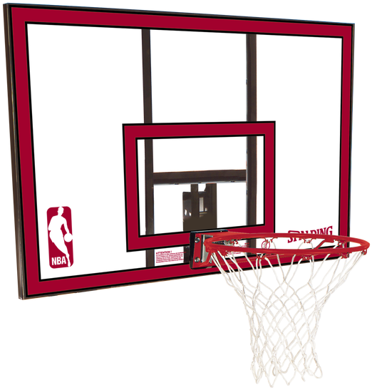 Spalding 44 Inch Wall Mount Basketball Hoop - Spalding 44-inch Polycarbonate Backboard Combo - 79351 (555x689), Png Download