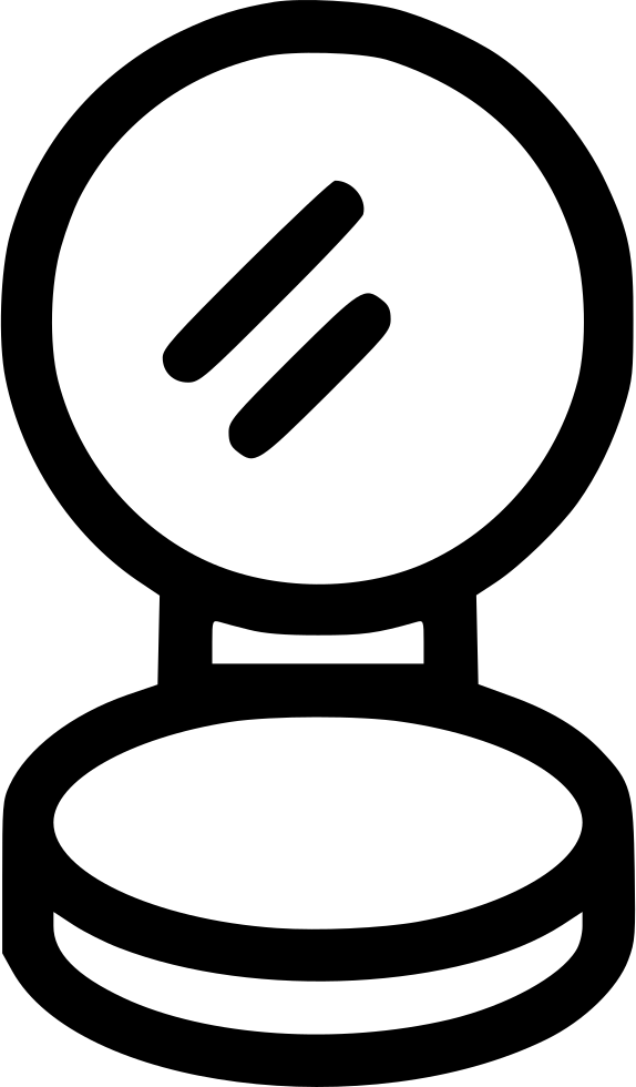 Foundation Makeup Mirror Makeup Compact Powder Mirror - Powder Makeup Icon Png (574x980), Png Download