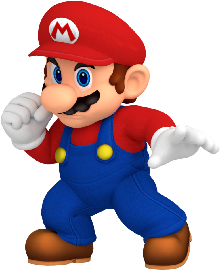 Ssb4 Mario Render Updated By Nintega Dario-dbswq9y - Mario Bros Super Smash Bros (833x958), Png Download
