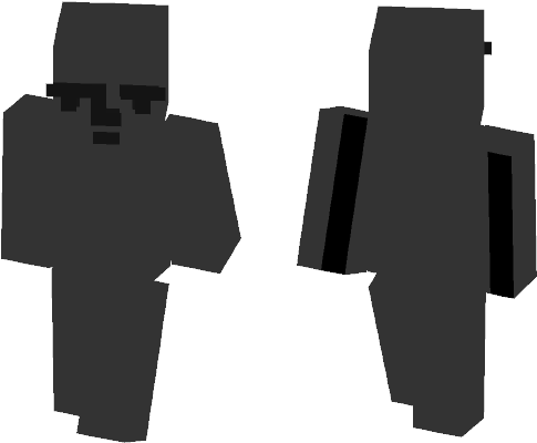 Dark Lenny Face Skin - Spiderman Ps4 Minecraft Skin (584x497), Png Download