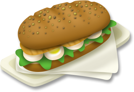 Egg Sandwich (453x453), Png Download