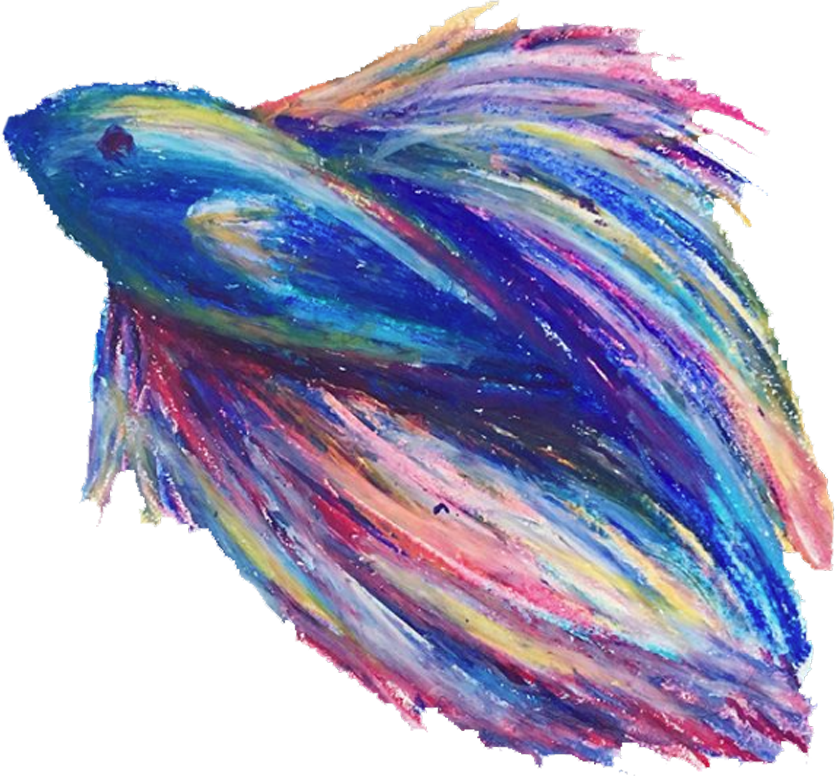 Svg Library Library Fishes Drawing Oil Pastel - Drawing (2995x2900), Png Download