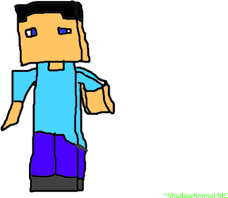 Minecraft Steve - Illustration (800x600), Png Download