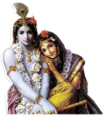 Radha-krishna - Krishna Radha Images Png (400x369), Png Download