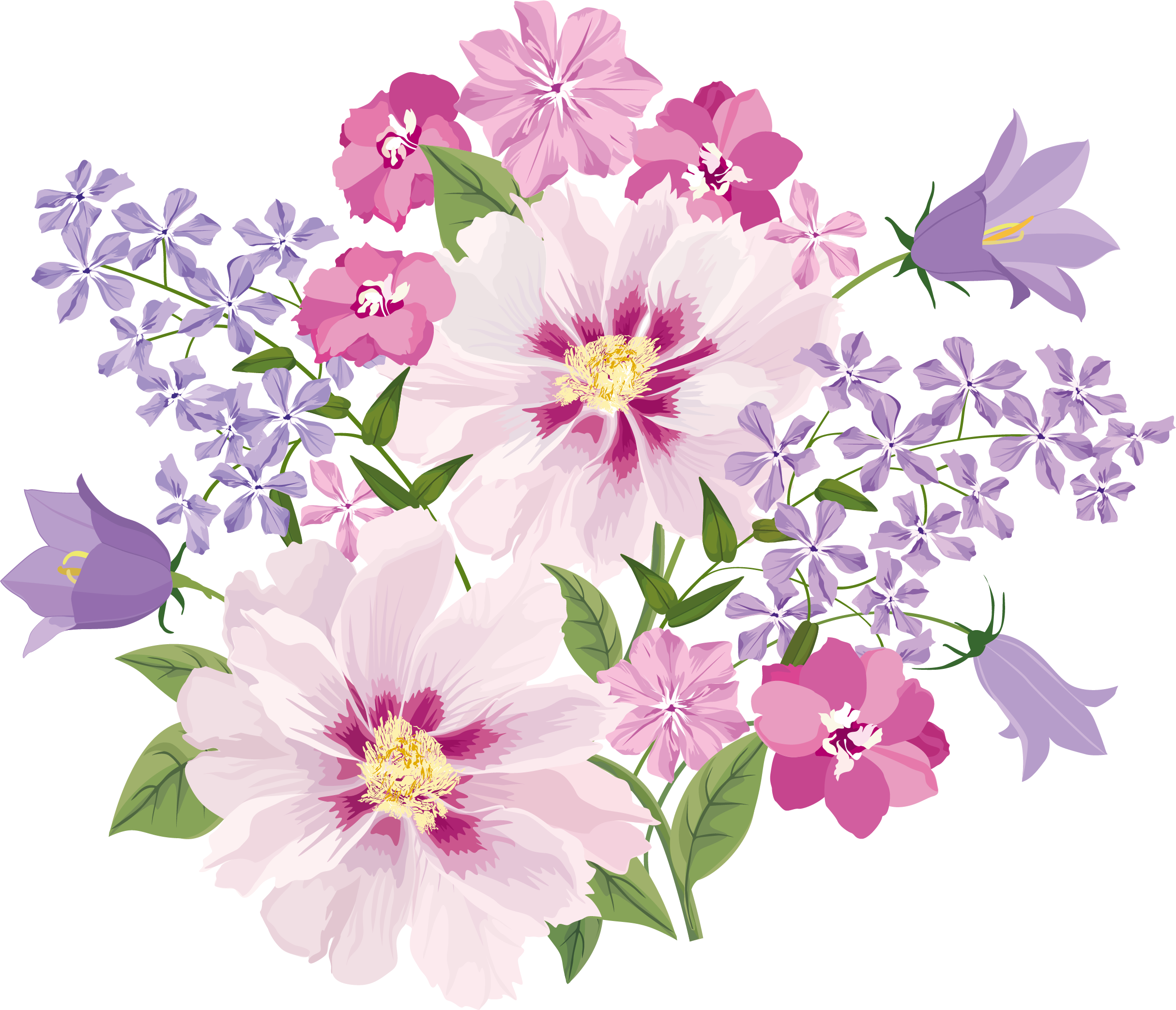 Freedesignfile Com Flowers Decoupage - Blooming Flower Png (2429x2087), Png Download