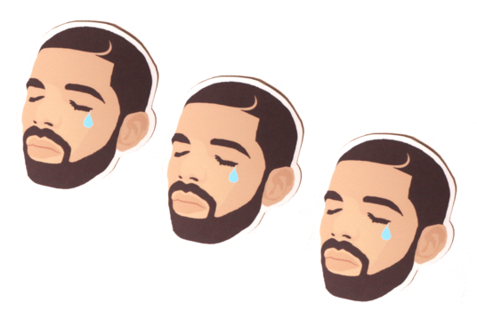 Drake Stickers - Drake Sticker (559x442), Png Download