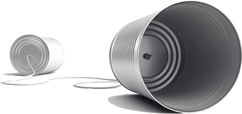 2tincans Header - Communication Tin Cans And Strings (590x285), Png Download