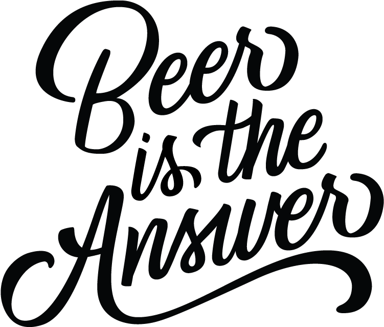 We Serve Our Ipa's Straight From The Tank, Pack Our - Beer Black And White (800x690), Png Download