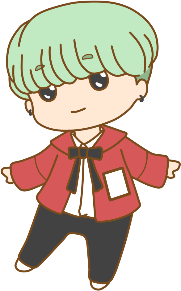 Bts Drawings, Bts Chibi, Stuffing, Safari, Bts Suga, - Bts Suga Chibi Png (1000x1000), Png Download