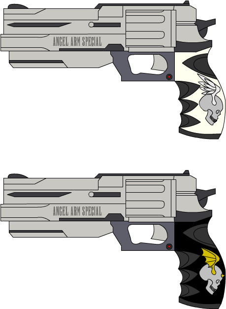 Angel Arm Special 33 - Halo M33 Revolver (521x826), Png Download