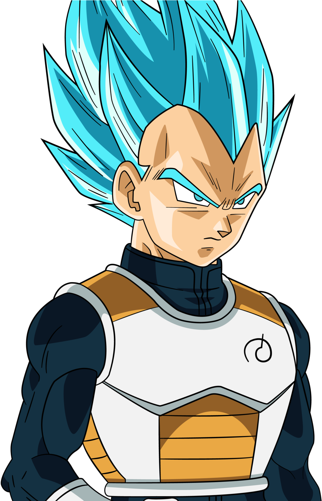 Vegeta Super Saiyan 2 Wallpaper - Vegeta Super Sayayin Blue (1600x1641), Png Download
