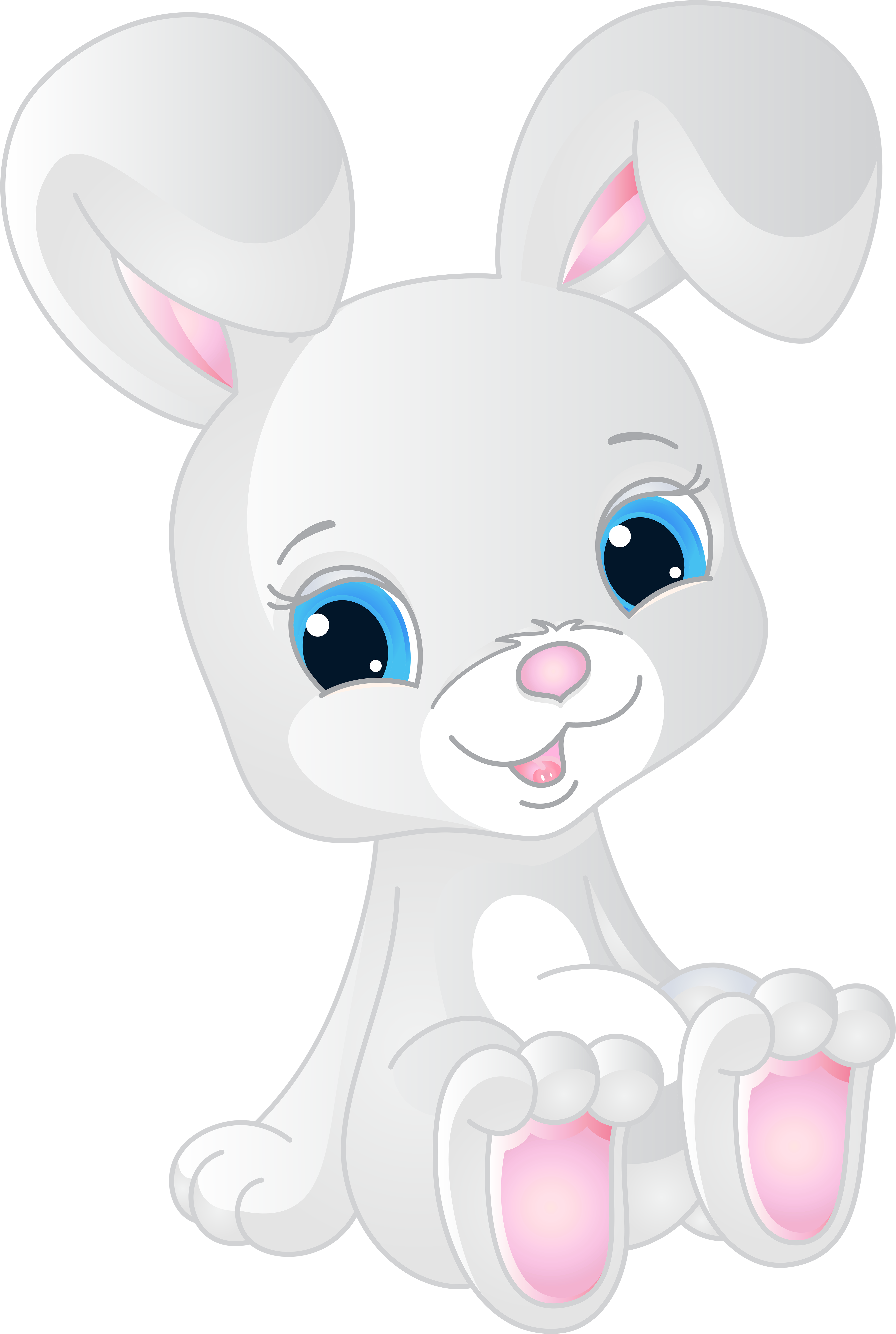 Cute Bunny Clipart Png (4784x7000), Png Download
