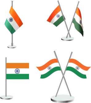Indian Flag Vector Design Icon, Indian Flag, Indian (360x360), Png Download