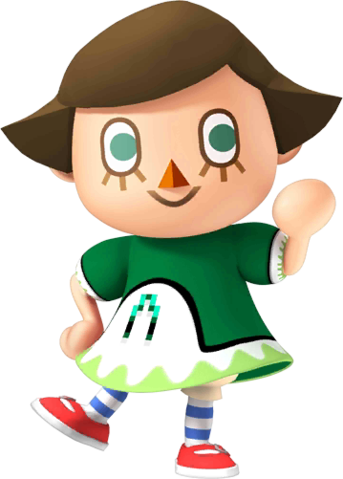 Cookie Monster Clipart Goanimate - Animal Crossing Pink Girl (343x479), Png Download