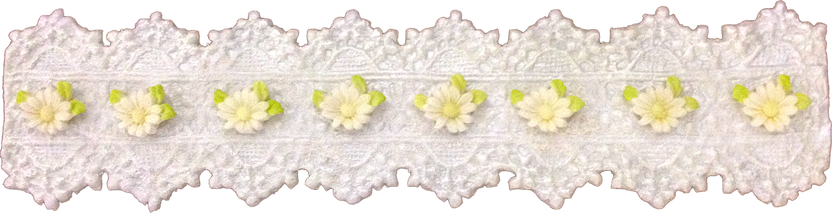 Ribbon Lace Border - Jpeg (2885x740), Png Download