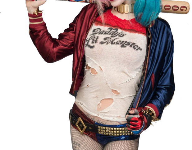 Harley Quinn Png Transparent Images - Margot Robbie Harley Quinn Png (640x480), Png Download