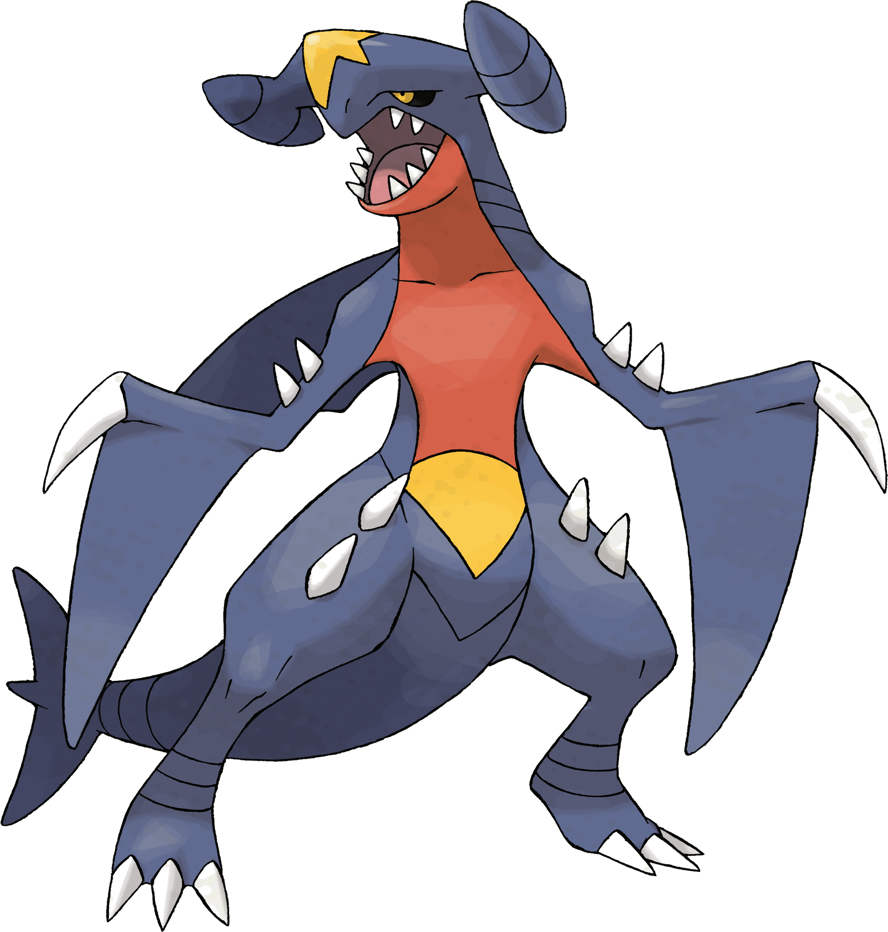 Dragon Type Pokémon Reflect The Unique Power Of Dragon - Pokemon Garchomp (1729x1814), Png Download