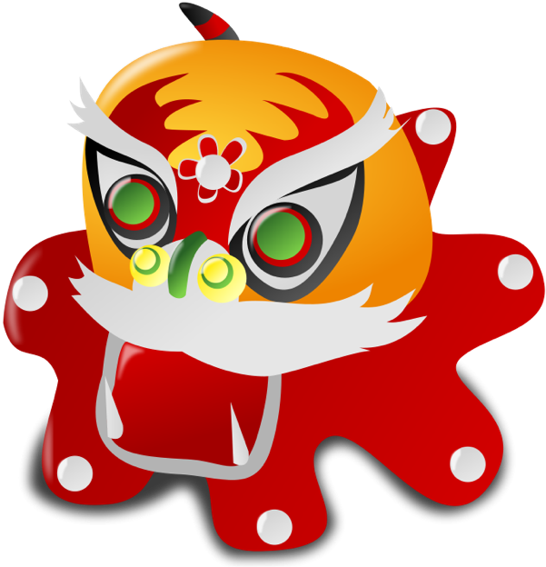 Chinese New Year Dragon - Chinese New Year Cartoon Vectors (700x700), Png Download
