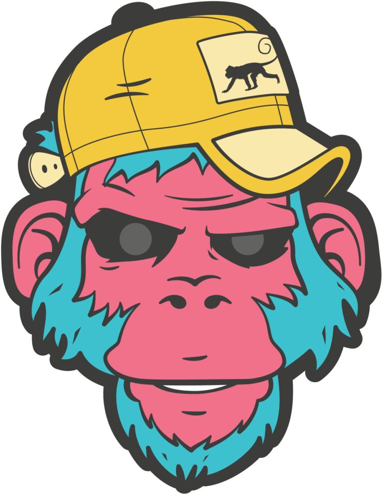 Monkey Vector - Cool Monkey Vector Png (814x1030), Png Download