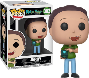 Pop Rick And Morty Jerry - Funko Pop Rick And Morty Jerry (375x328), Png Download
