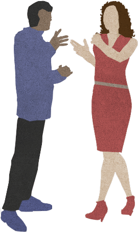 Couple - Communication Skills (283x466), Png Download