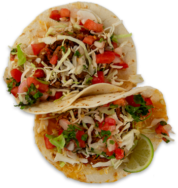 Tacos - Korean Taco (351x372), Png Download