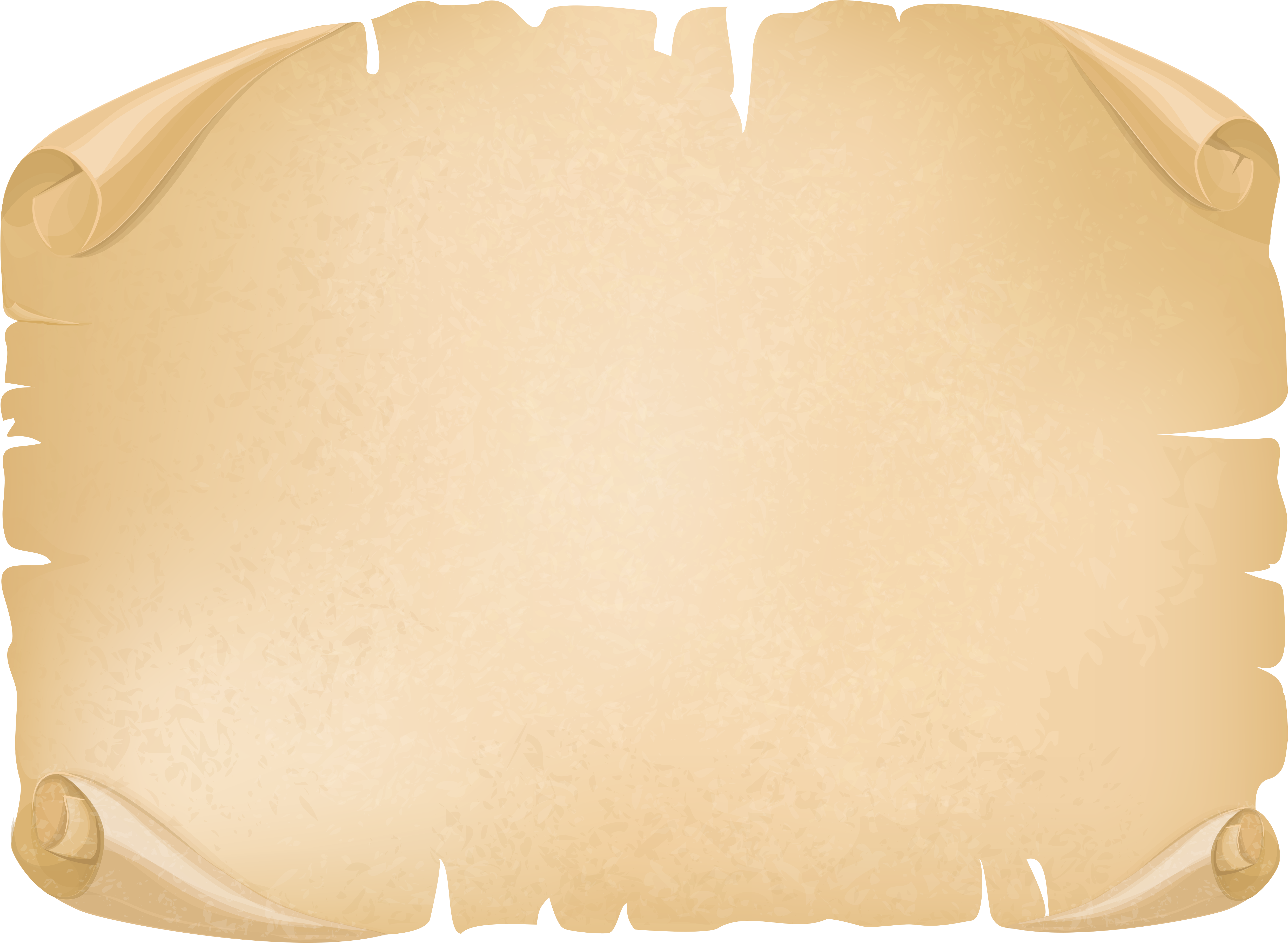 Free Old Paper Scroll Png - Old Letter Paper Png Clipart (5131x3907), Png Download