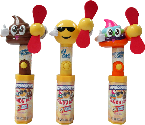 Expressions Everyday Emoji Fan Candy Toy - Baby Toys (500x500), Png Download