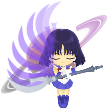Sailor Moon Drops - Super Sailor Saturn Moon Drops (350x350), Png Download