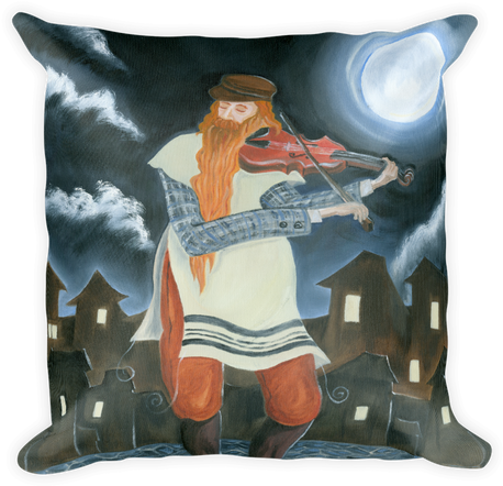 Midnight Fiddler Pillow - Cushion (500x500), Png Download