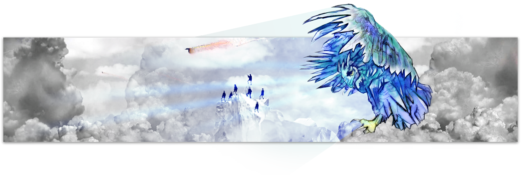 From Sea To Shining Sea - Painting (1728x583), Png Download