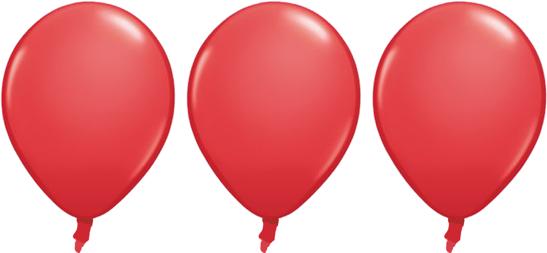 Red Led Balloon Pack Pcs - Balloon (1200x1200), Png Download