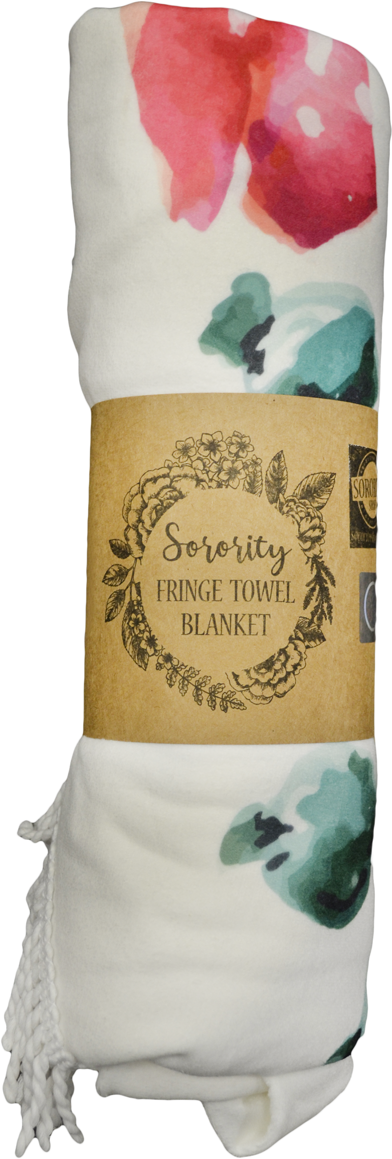 Kappa Kappa Gamma Fringe Towel Blanket (2504x2496), Png Download
