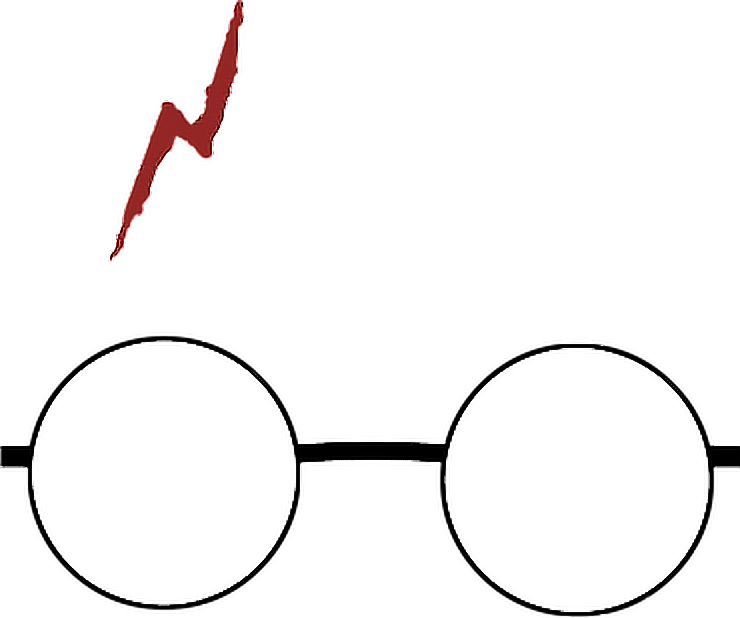 Lentes Harrypotter Harry Potter Cicatrizrayo Dreamer100 - Harry Potter Glasses Transparent Background (740x618), Png Download