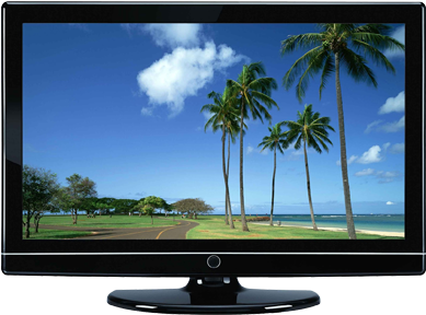 Tv Plasma Png - Lcd Tv (400x430), Png Download