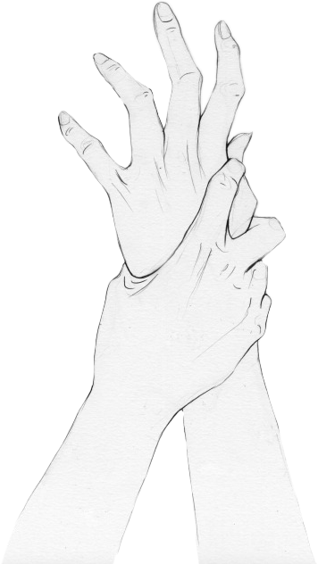 Amor Manos Hands Aesthetic - Aesthetic Drawings Of Hands (356x632), Png Download